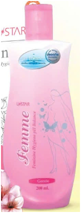Femme Feminine Hygiene PH Balance Gentle Dung dịch vệ sinh U Star mùi hương nhẹ nhàng Gentle